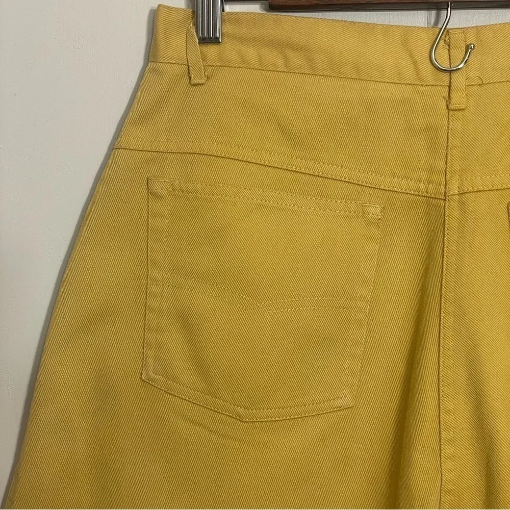 Vintage 90s Yellow High-Waisted Jorts | Baggy Skater Shorts Grunge Y2K